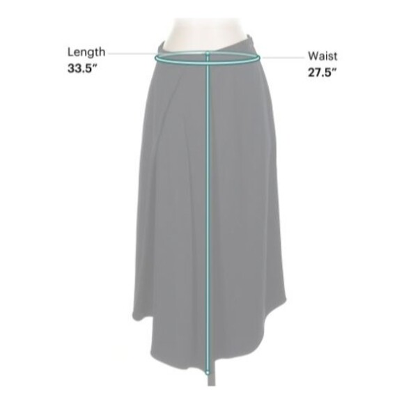 TIBI Vintage Black Midi Skirt Layered Size 4 - Picture 2 of 4